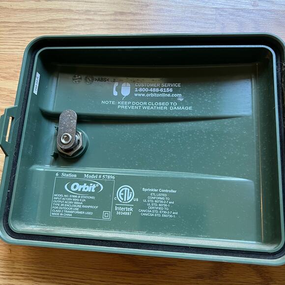 ORBIT 57896 SPRINKLER TIMER CONTROLLER 6 ZONE EASY-SET LOGIC INDOOR OUTDOOR - Picture 5 of 7